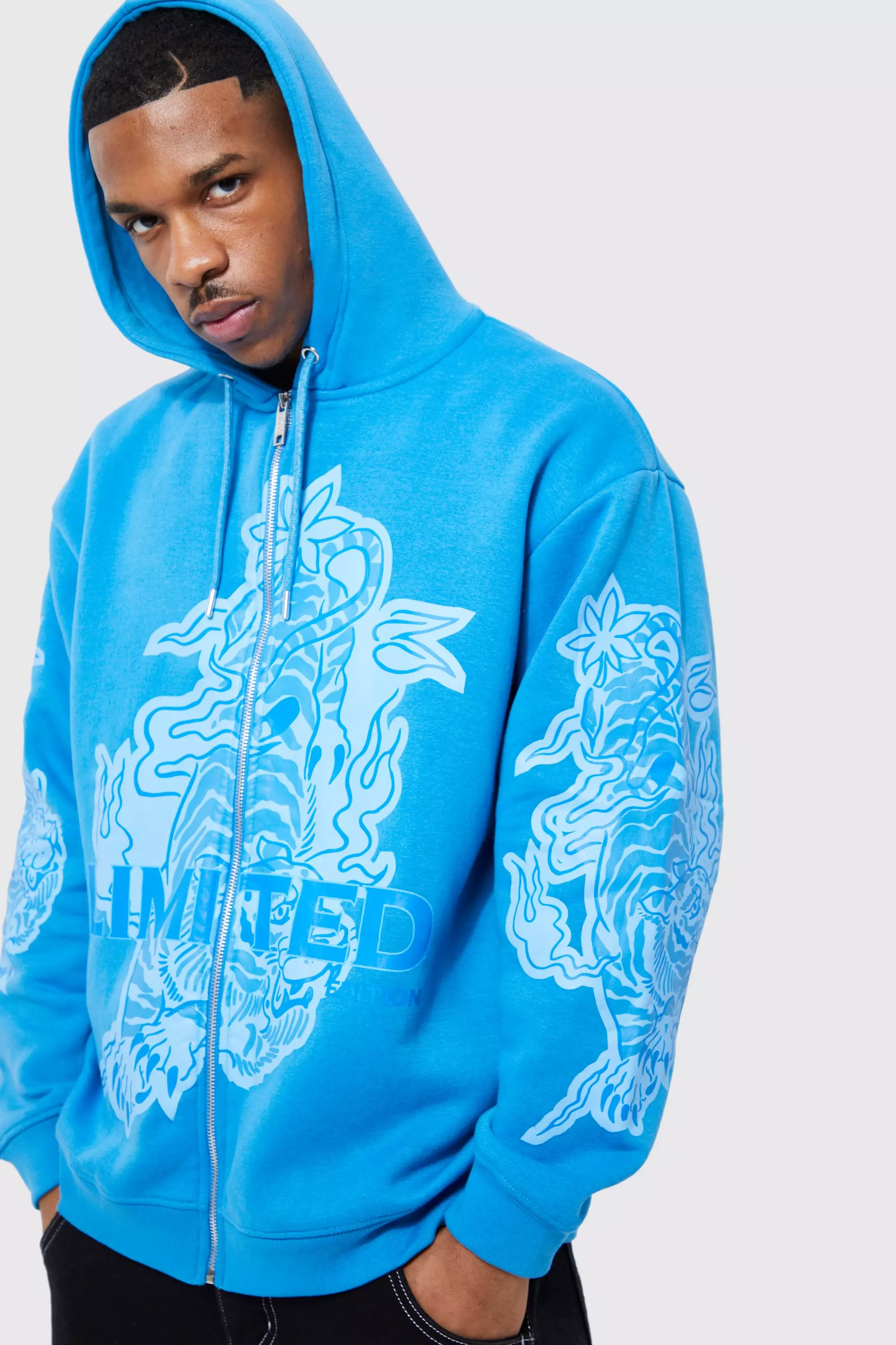 Blue dragon hoodie sale